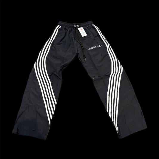 All Smilez 5-Stripe Baggy Pants (Black & White)